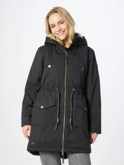 Ragwear Parkas Tussenparka CRESCEND Dames Zwart -Ragwear Verkoop 0e78ab7694612ee90b6978990e74d9b4
