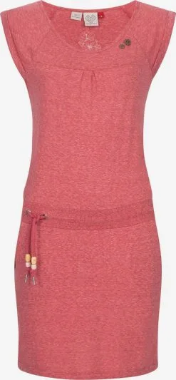 Ragwear Zomerjurken Zomerjurk Penelope Dames Pastelrood