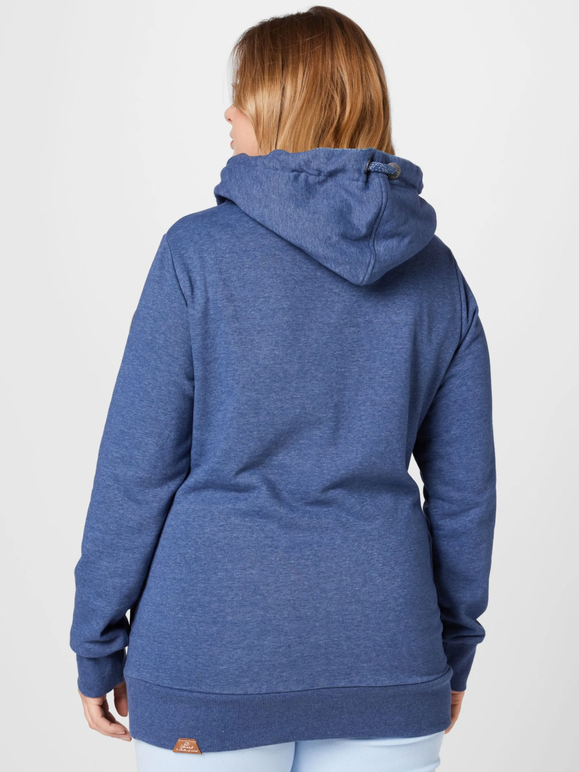 Hoodies Sweatshirt Dames Duifblauw 4 Hoodies Sweatshirt Dames Duifblauw - Image 4