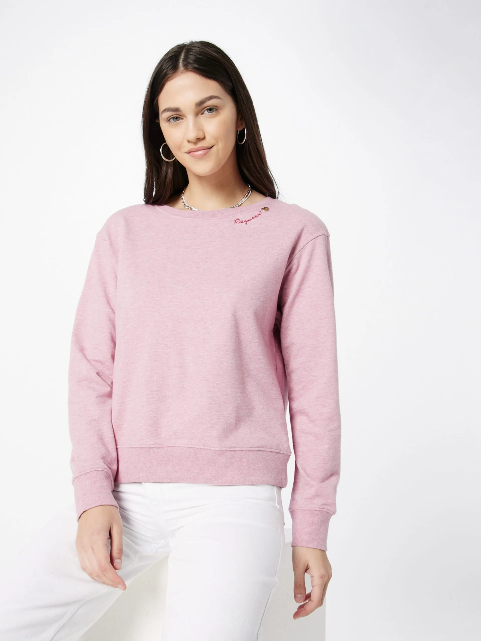 Ragwear Sweatshirts Sweatshirt HEIKKE Dames Roze Gemêleerd 3 Ragwear Sweatshirts Sweatshirt HEIKKE Dames Roze Gemêleerd - Image 3