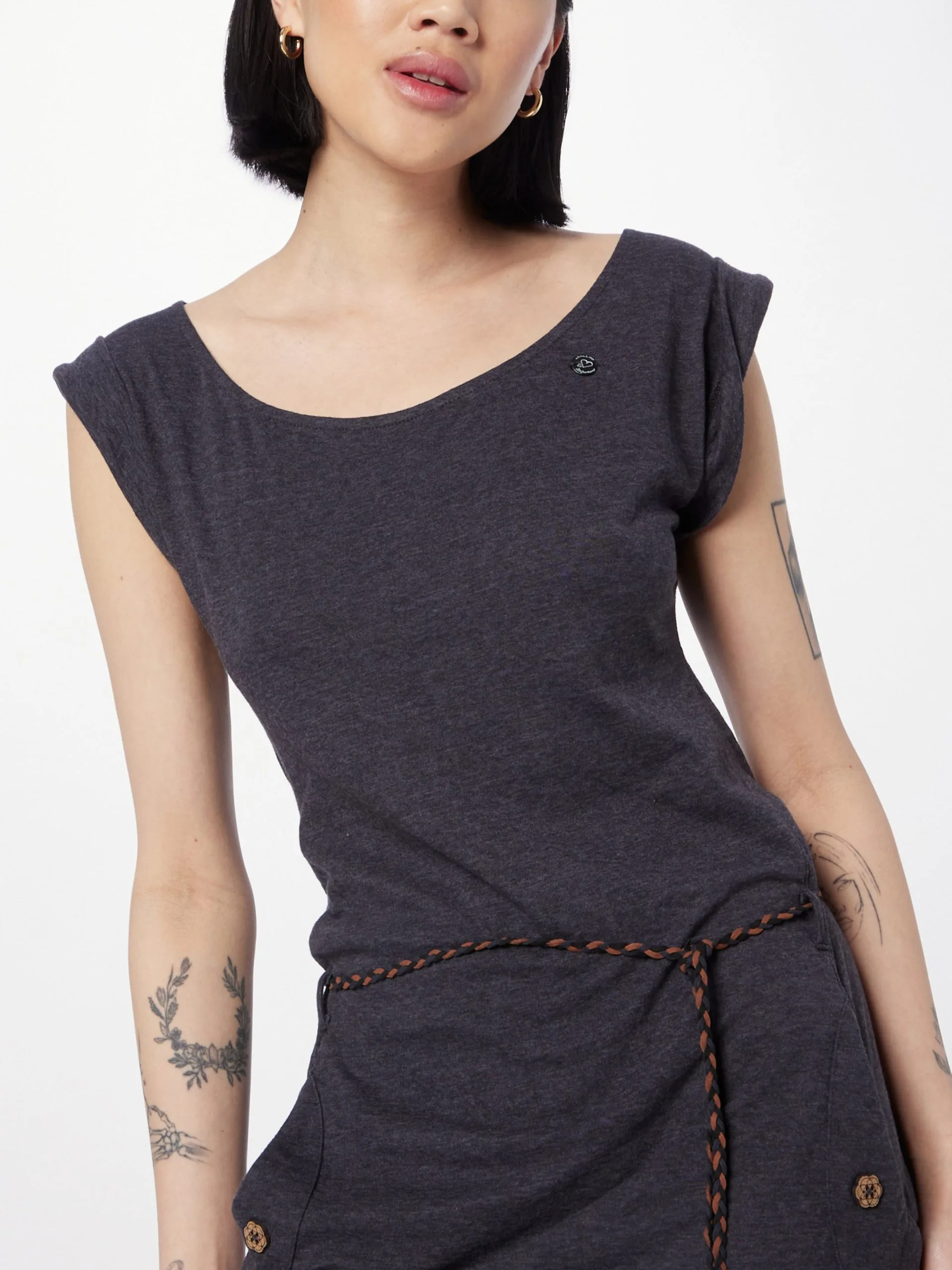 Ragwear Jerseyjurken Jurk TAGG Dames Donkergrijs 2 Ragwear Jerseyjurken Jurk TAGG Dames Donkergrijs - Image 2