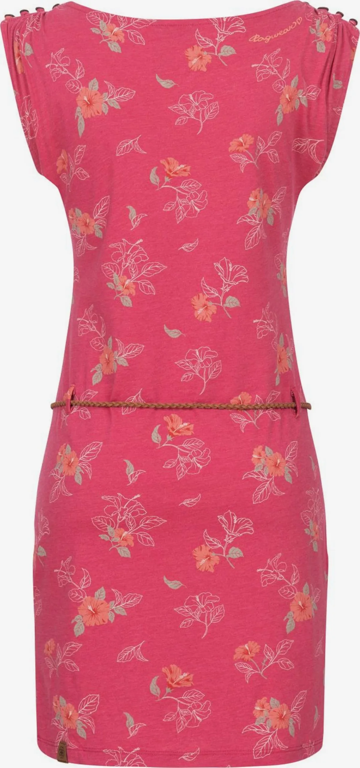 Ragwear Jerseyjurken Jurk Chego Dames Framboos 3 Ragwear Jerseyjurken Jurk Chego Dames Framboos - Image 3