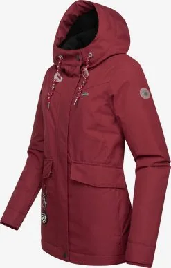 Ragwear Outdoor Jassen Functionele Jas Jazmin Remake II Dames Wijnrood -Ragwear Verkoop 1611f163712eff542f4acfbb7ed04435