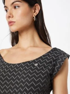 Ragwear Zomerjurken Zomerjurk Tag Zig Zag Dames Zwart Gemêleerd -Ragwear Verkoop 16858caafa85d11717a57efd4b125ce7