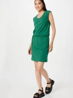 Ragwear Jerseyjurken Jurk Dames Smaragd -Ragwear Verkoop 17b10652d9077e17a427a4fe8a23feb3