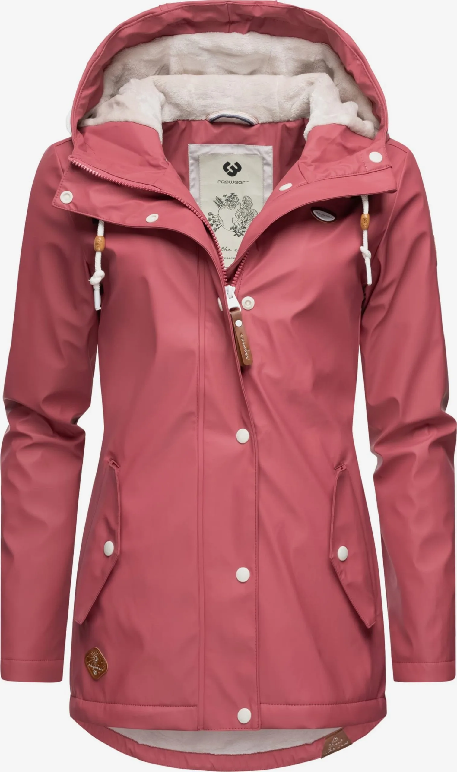 Ragwear Winterjassen Winterjas Marge Dames Roze 1 Ragwear Winterjassen Winterjas Marge Dames Roze
