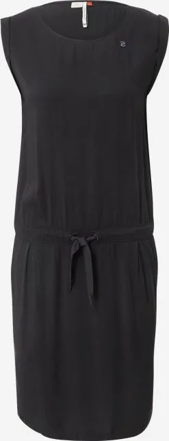 Ragwear Jerseyjurken Jurk MASCARPONE Dames Zwart