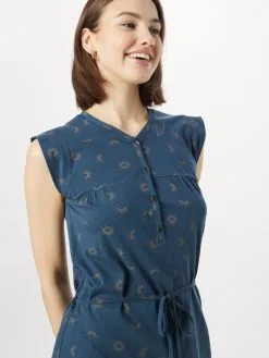 Ragwear Jerseyjurken Jurk ZOFKA Dames Blauw -Ragwear Verkoop 2240f4adc32ff5884f5987dd395260de