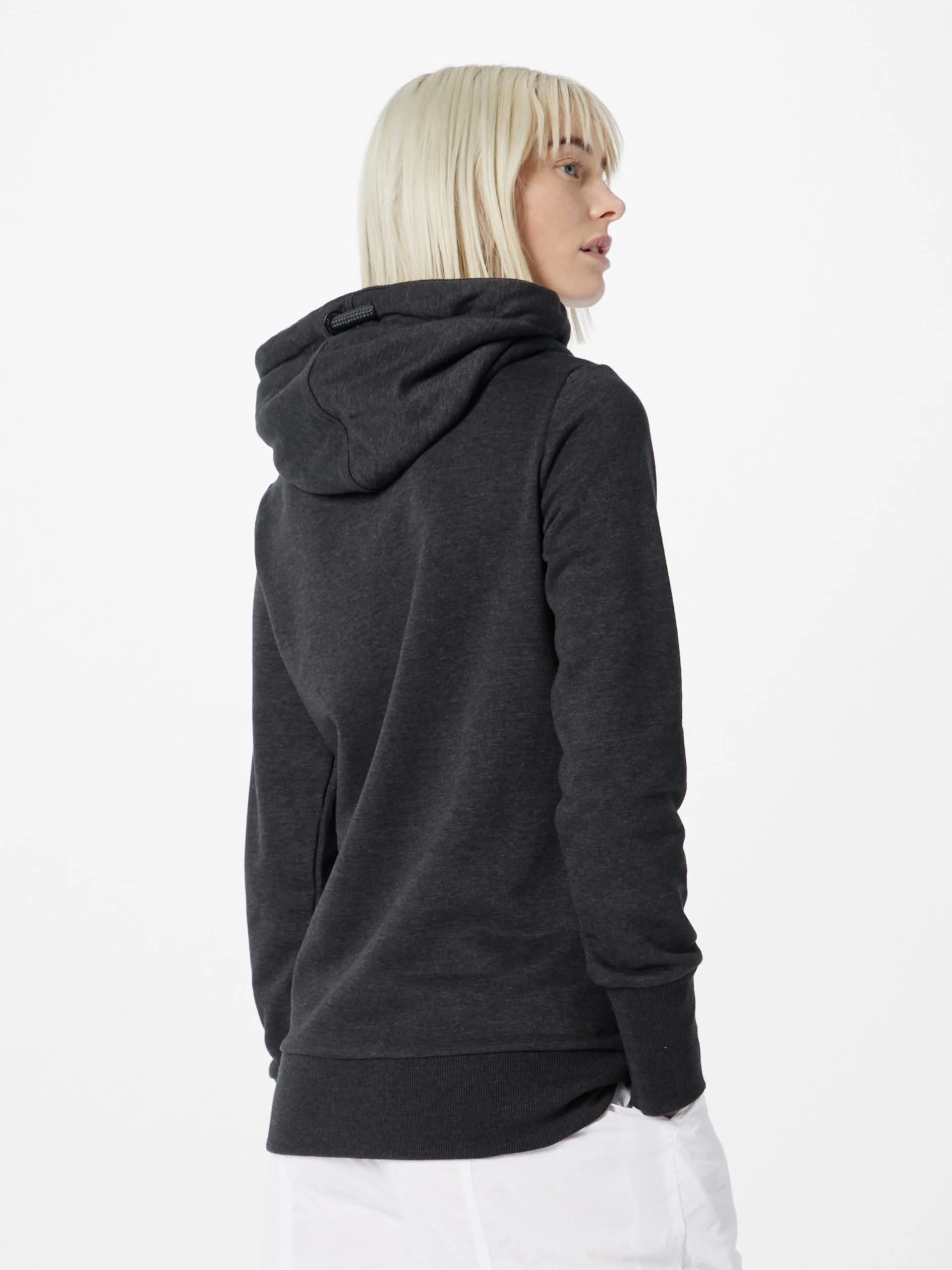 Ragwear Hoodies Sweatshirt GRIPY BOLD Dames Zwart Gemêleerd 4 Ragwear Hoodies Sweatshirt GRIPY BOLD Dames Zwart Gemêleerd - Image 4