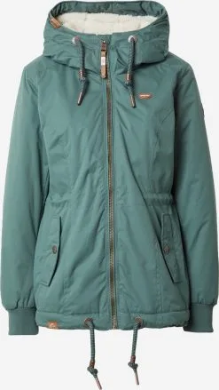 Ragwear Parkas Tussenparka DANKKA Dames Jade Groen