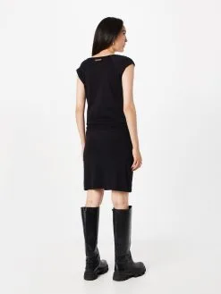 Ragwear Jerseyjurken Jurk Dames Zwart -Ragwear Verkoop 25f42303592b9519bf534f9f7e5e344c