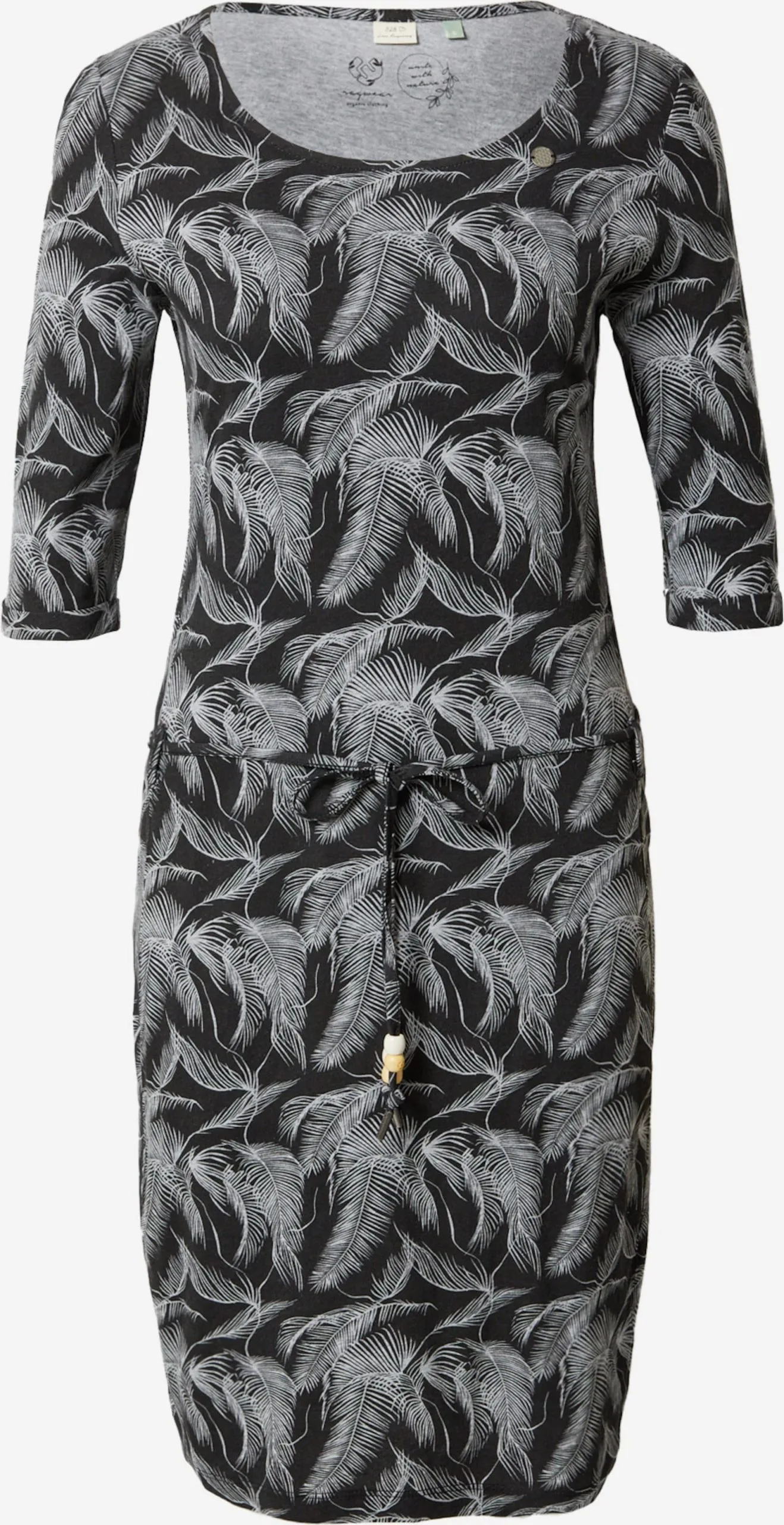 Ragwear Jerseyjurken Jurk TAMMI Dames Zwart 1 Ragwear Jerseyjurken Jurk TAMMI Dames Zwart