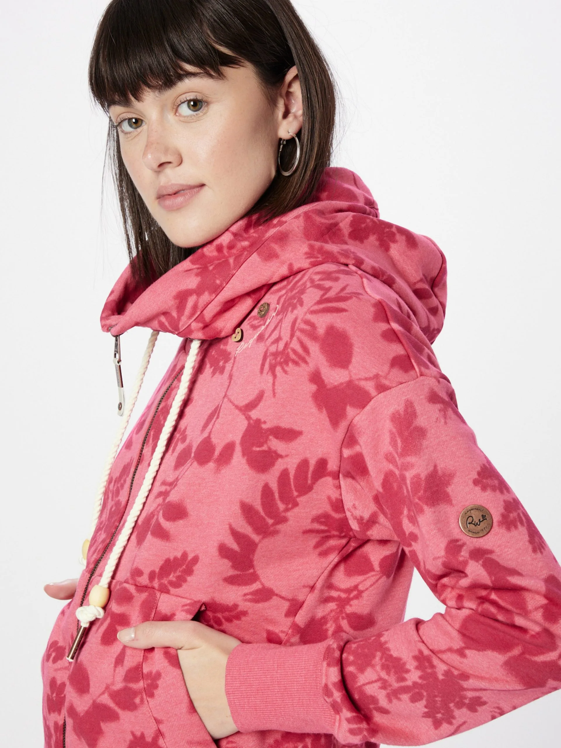 Ragwear Sweatvesten Sweatvest Dames Roze 2 Ragwear Sweatvesten Sweatvest Dames Roze - Image 2