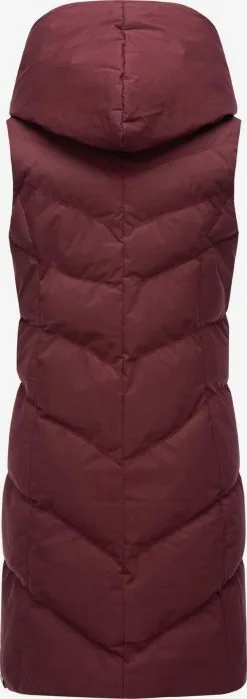 Ragwear Bodywarmers Bodywarmer Natalka Dames Wijnrood -Ragwear Verkoop 31061b0219540f16927a43085559b368