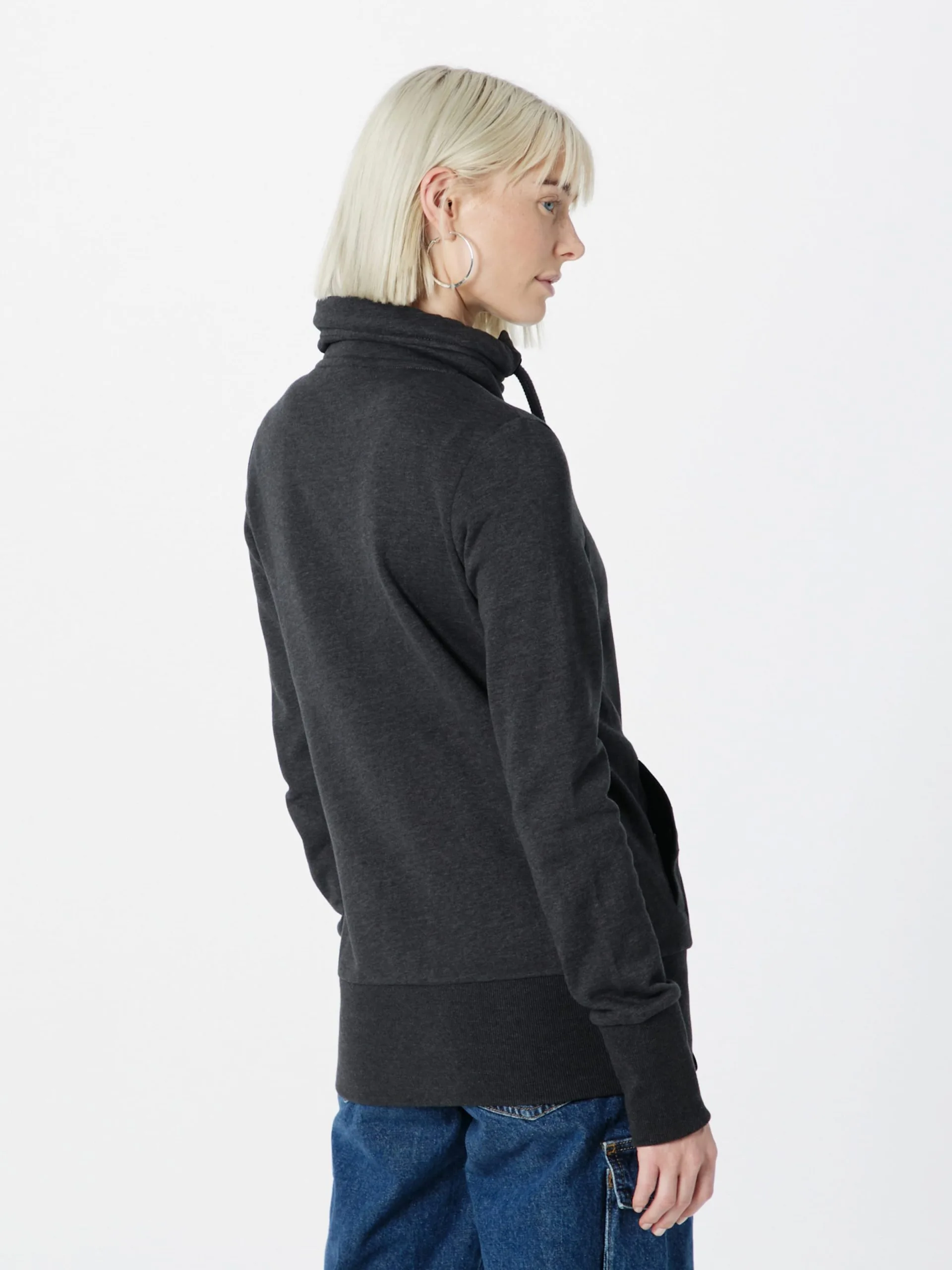 Ragwear Sweatvesten Sweatvest RYLIE Dames Zwart 4 Ragwear Sweatvesten Sweatvest RYLIE Dames Zwart - Image 4