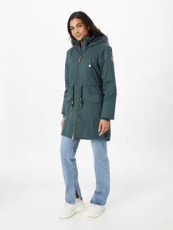 Ragwear Parkas Tussenparka CRESCEND Dames Smaragd -Ragwear Verkoop 34582eb0bce1d5fc71b356dea41a50bd