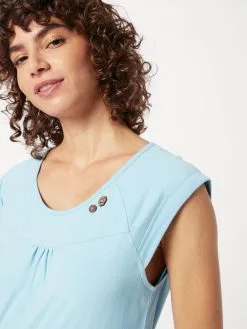 Ragwear Jerseyjurken Jurk Dames Lichtblauw -Ragwear Verkoop 3865afd36dd729f06d905ff007e35376