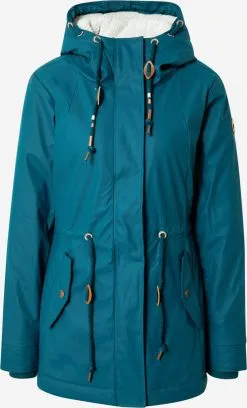 Ragwear Parkas Tussenparka Monadis Dames Smaragd