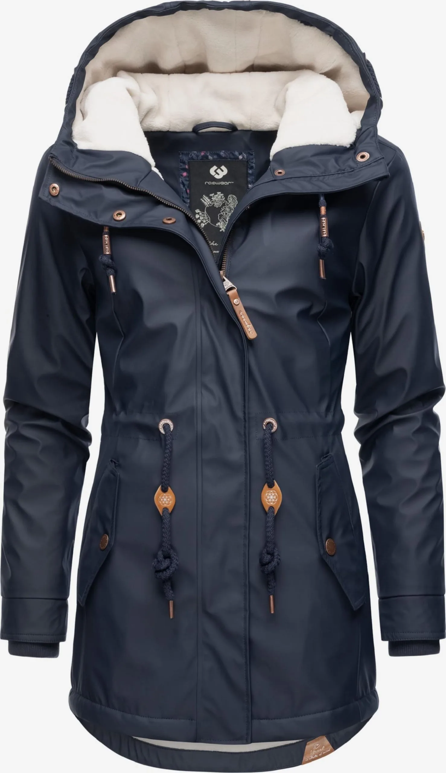 Ragwear Outdoor Jassen Functionele Jas Monadis Rainy Dames Navy 2 Ragwear Outdoor Jassen Functionele Jas Monadis Rainy Dames Navy - Image 2