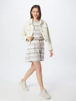 Ragwear Jerseyjurken Jurk VERBY Dames Wit -Ragwear Verkoop 41134d897963ea58d149f9eb705776a7