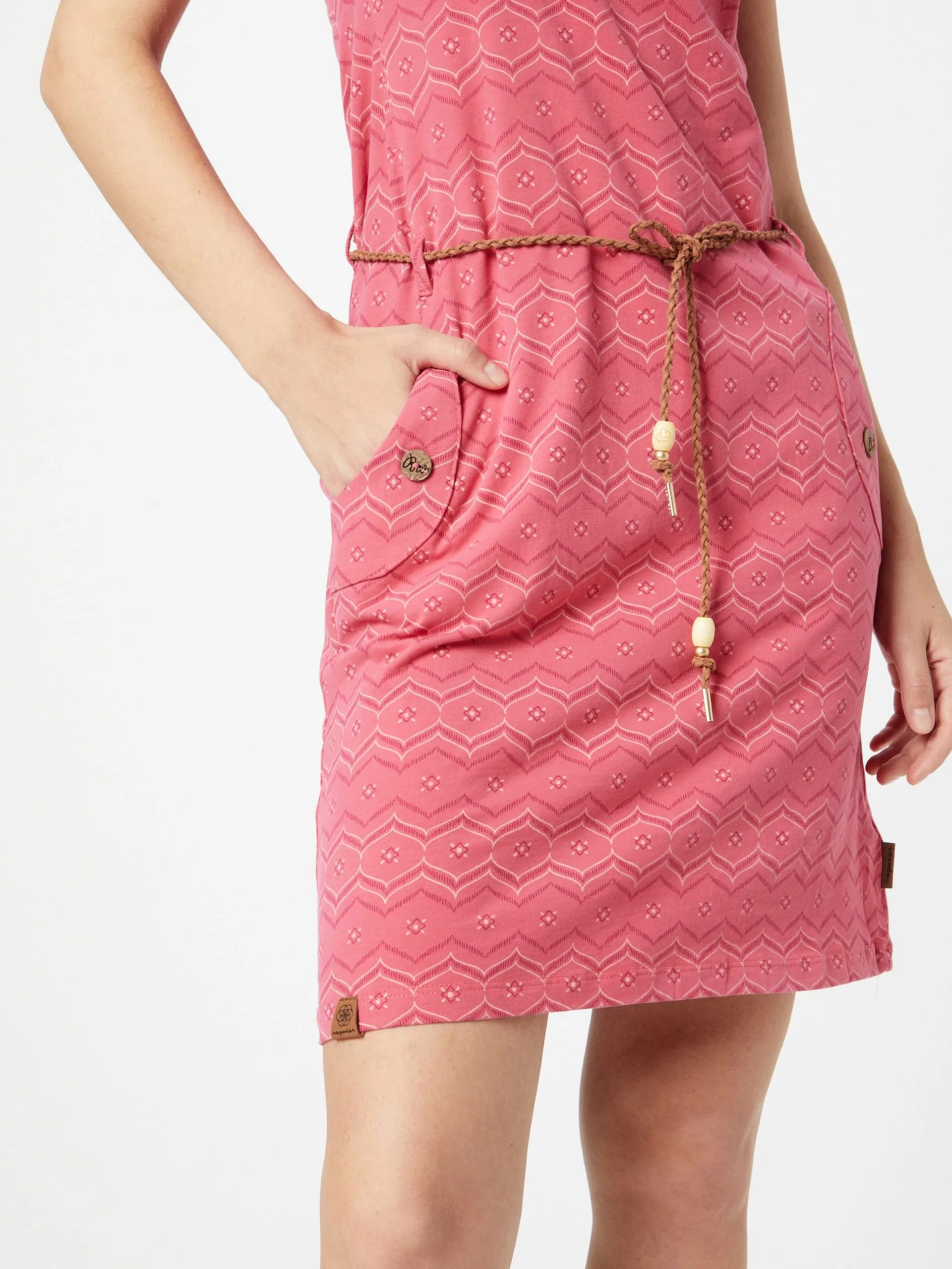 Ragwear Jerseyjurken Jurk TAGG Dames Rosa 2 Ragwear Jerseyjurken Jurk TAGG Dames Rosa - Image 2