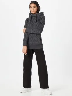 Ragwear Hoodies Sweatshirt GRIPY Dames Zwart -Ragwear Verkoop 49a1b2ad710d5fa45990be8e5e906e04