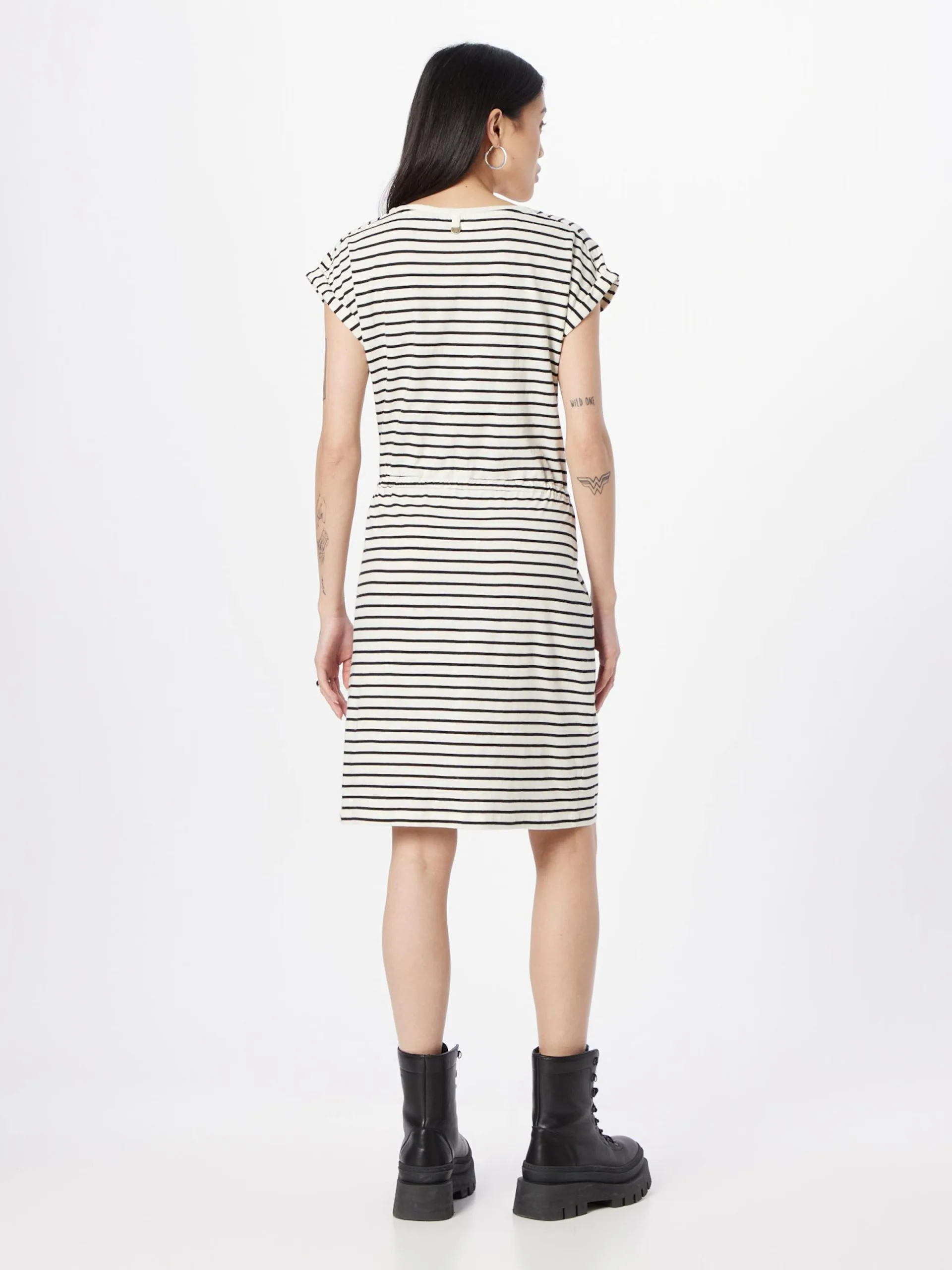 Ragwear Jerseyjurken Jurk MALLORY Dames Offwhite 4 Ragwear Jerseyjurken Jurk MALLORY Dames Offwhite - Image 4