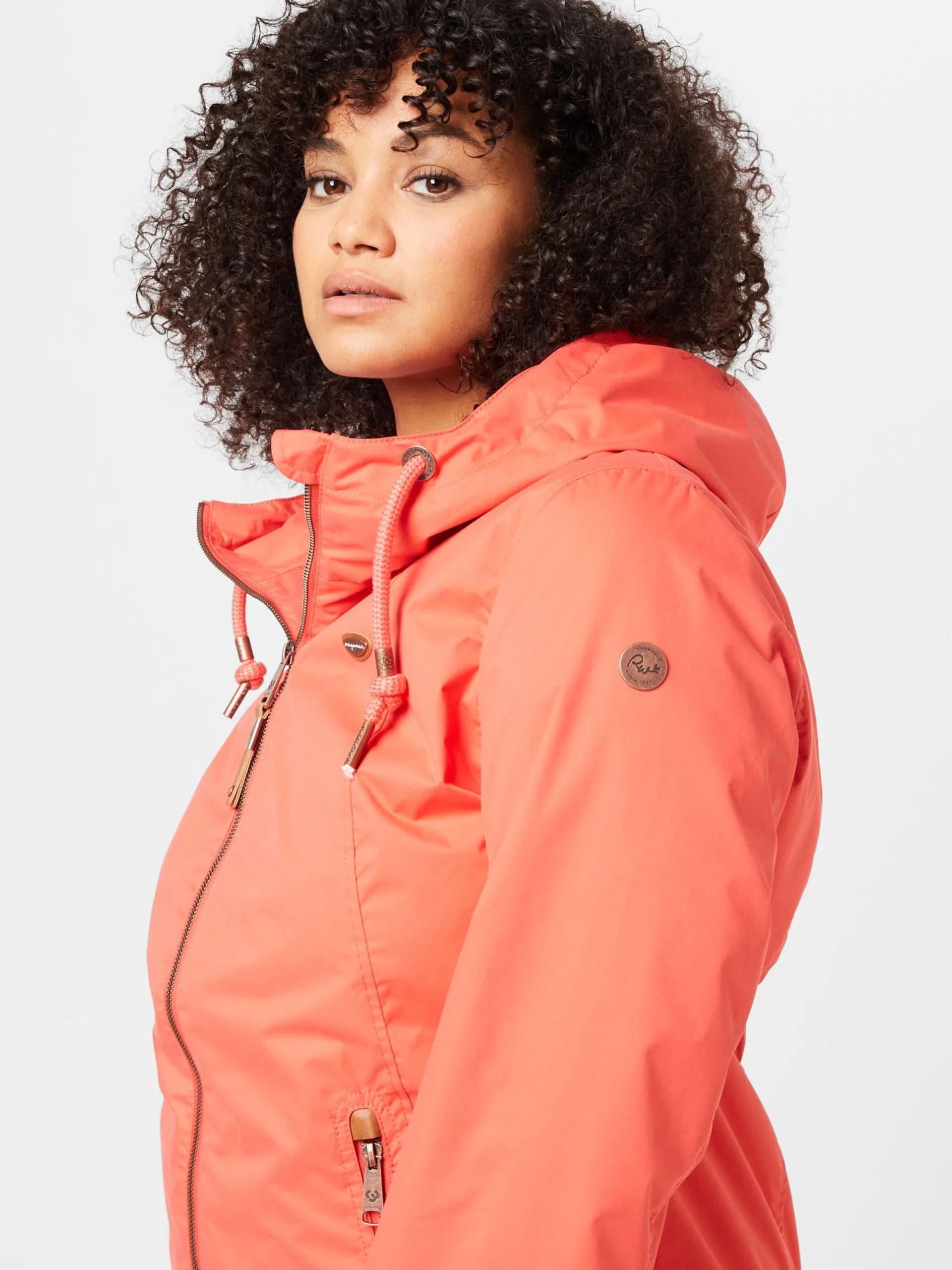 Tussenjassen Tussenjas ZUZKA Dames Knalrood 2 Tussenjassen Tussenjas ZUZKA Dames Knalrood - Image 2