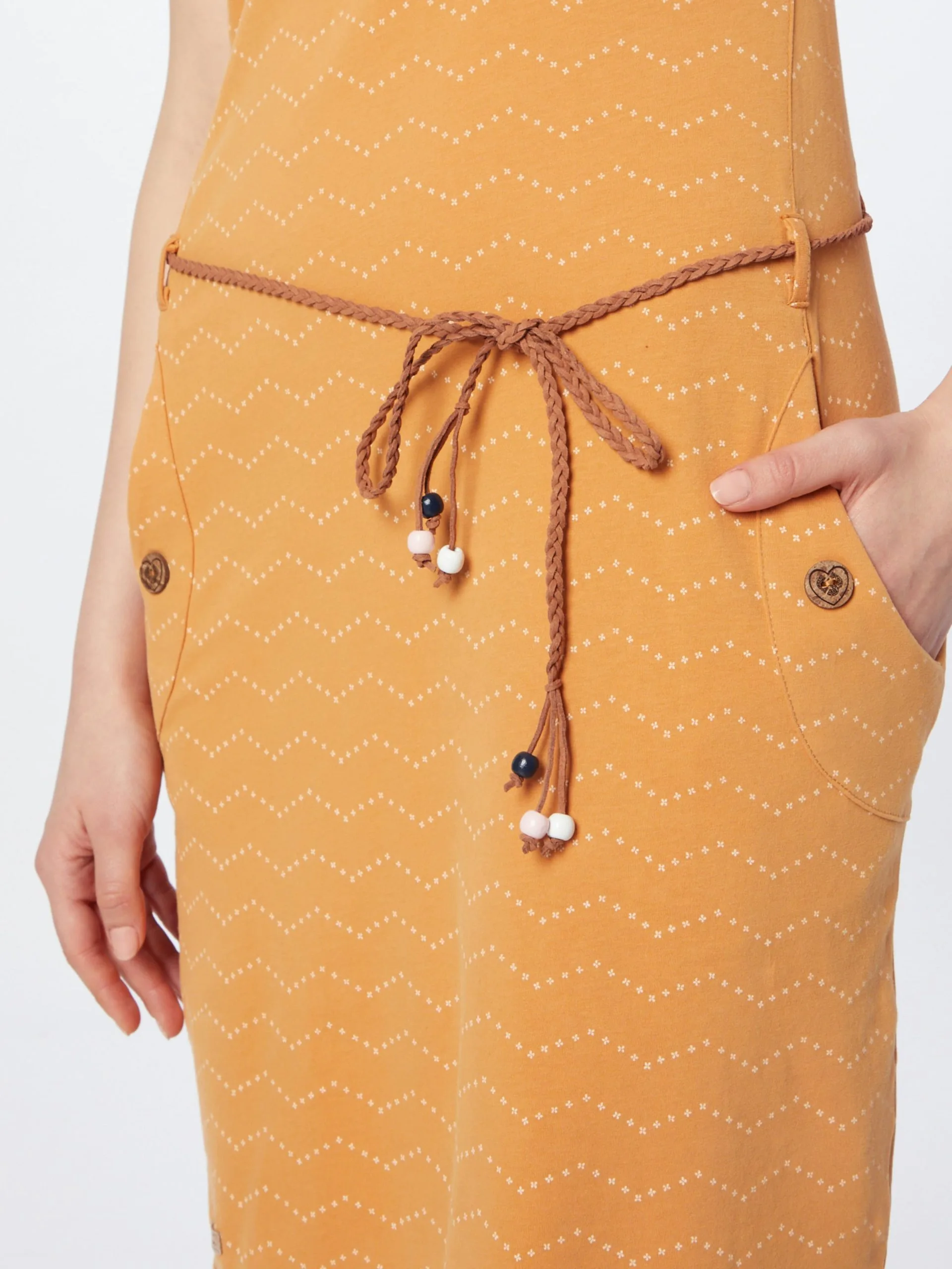 Ragwear Jerseyjurken Jurk TAGG Dames Curry 2 Ragwear Jerseyjurken Jurk TAGG Dames Curry - Image 2