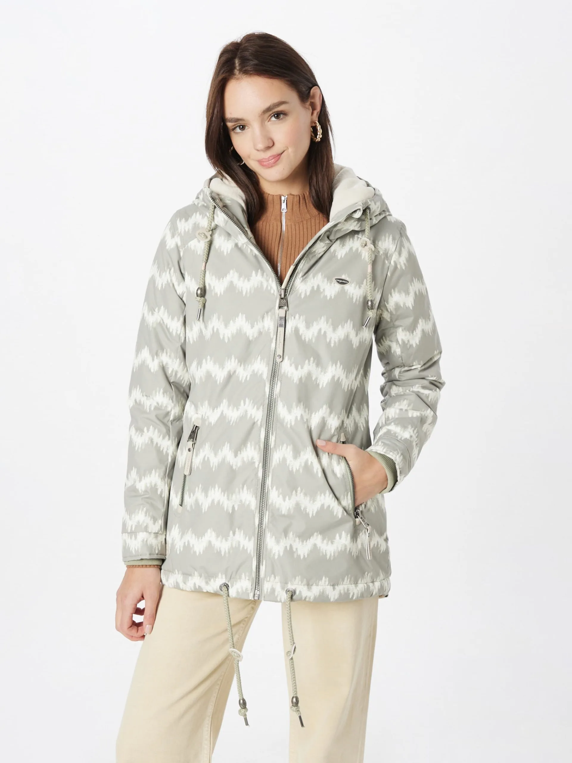 Ragwear Tussenjassen Tussenjas ZUZKA Dames Pastelgroen 3 Ragwear Tussenjassen Tussenjas ZUZKA Dames Pastelgroen - Image 3