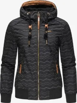 Ragwear Winterjassen Winterjas Druna Dames Zwart