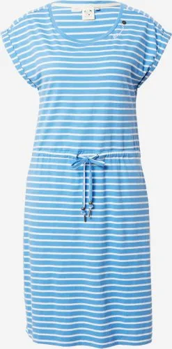 Ragwear Jerseyjurken Jurk MALLORY Dames Azuur