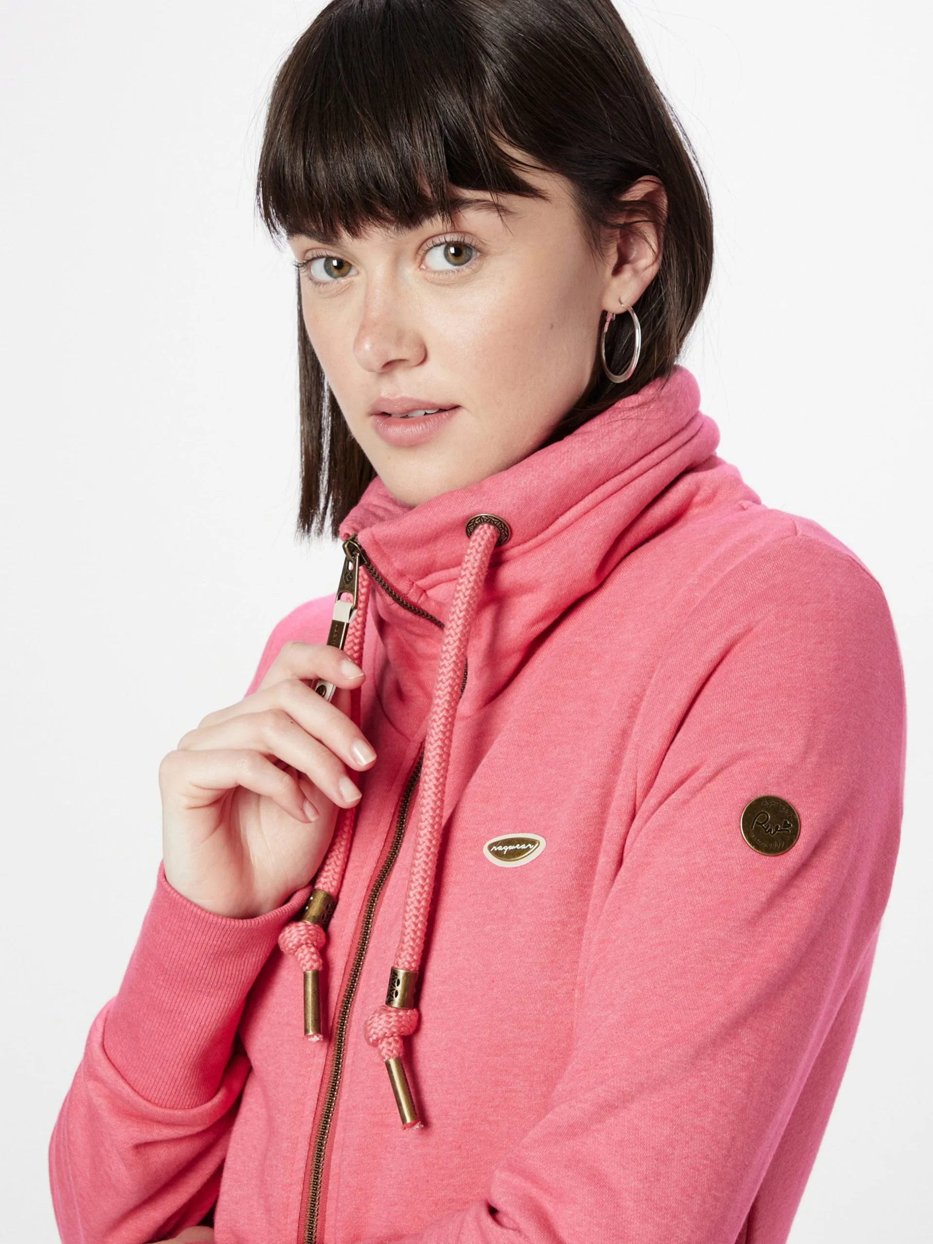 Ragwear Sweatvesten Sweatvest RYLIE Dames Oudroze 2 Ragwear Sweatvesten Sweatvest RYLIE Dames Oudroze - Image 2