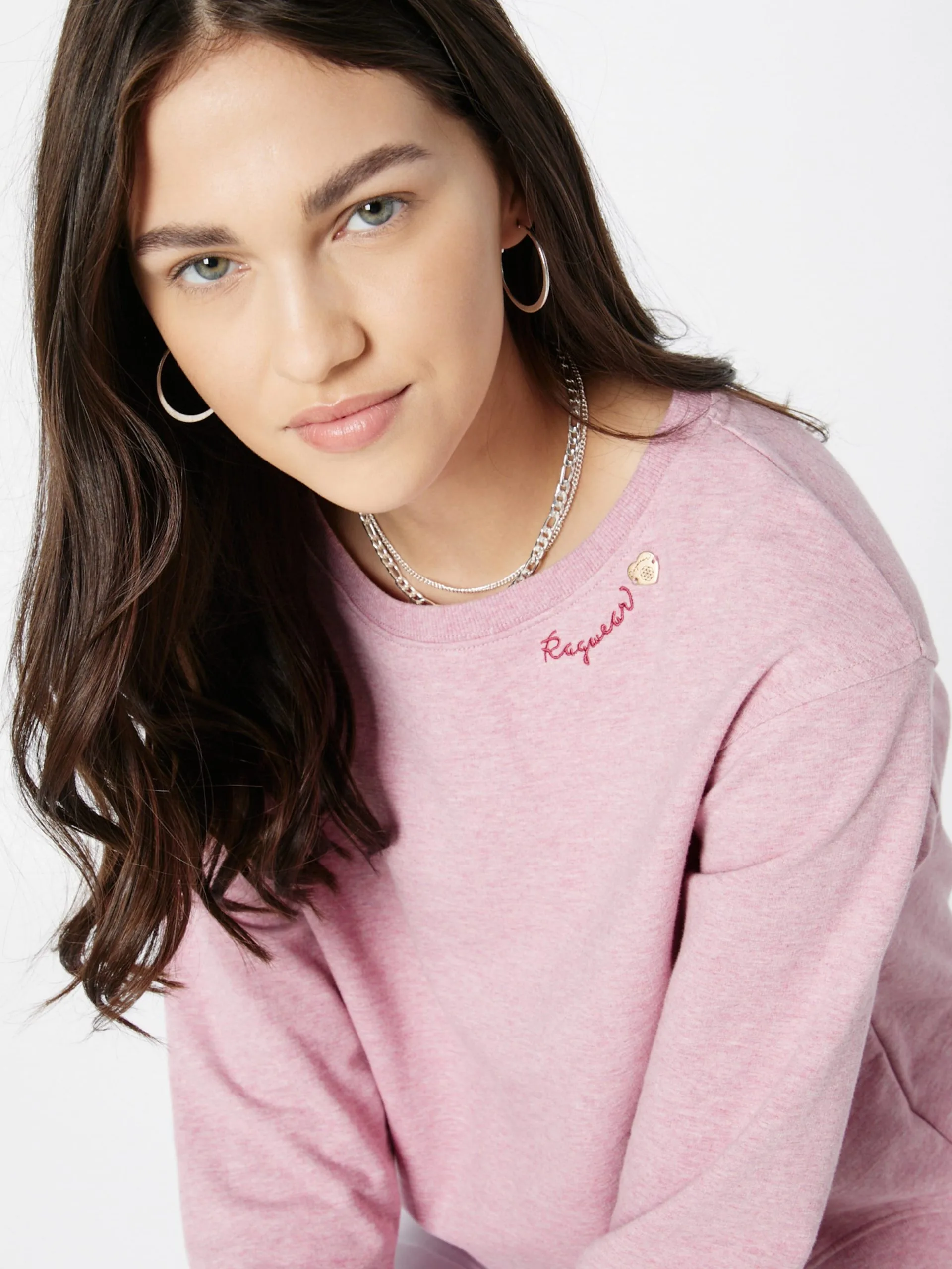 Ragwear Sweatshirts Sweatshirt HEIKKE Dames Roze Gemêleerd 2 Ragwear Sweatshirts Sweatshirt HEIKKE Dames Roze Gemêleerd - Image 2