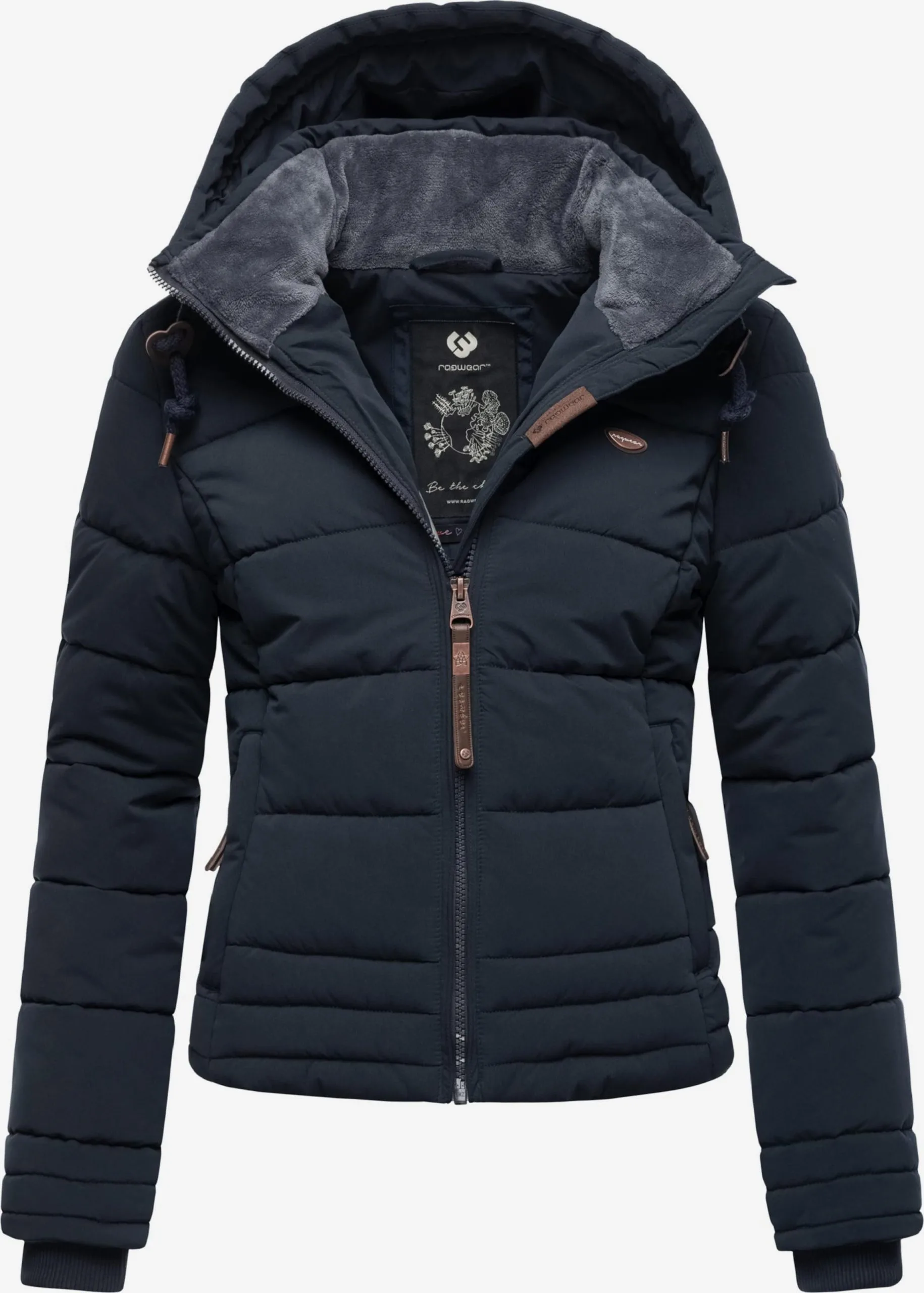 Ragwear Winterjassen Winterjas Novva Dames Navy 1 Ragwear Winterjassen Winterjas Novva Dames Navy