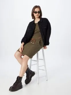 Ragwear Jerseyjurken Jurk TAGG Dames Olijfgroen -Ragwear Verkoop 655333cc80836a1bc40f8f4be8dc1a4a