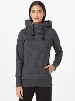 Ragwear Hoodies Sweatshirt GRIPY Dames Zwart -Ragwear Verkoop 657a72046813e094c6d3b01df9137df3