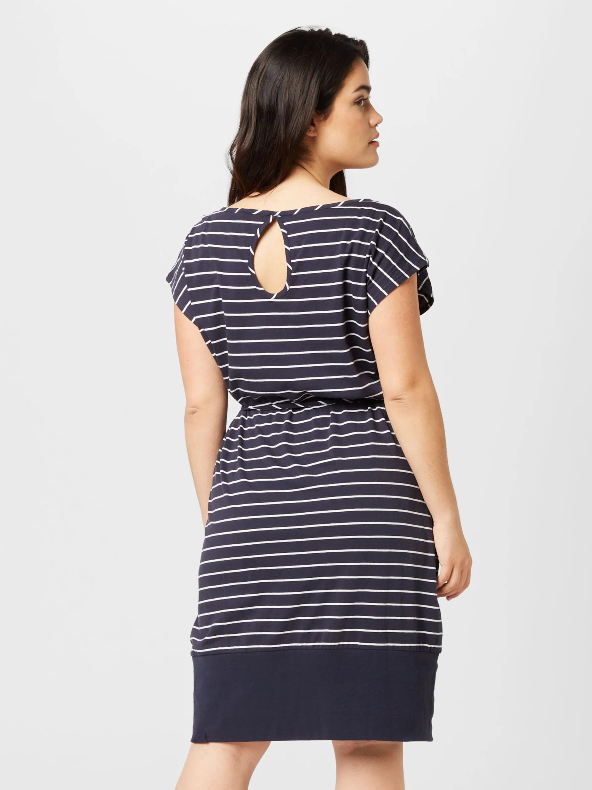 Jerseyjurken Jurk SOCHO Dames Navy 4 Jerseyjurken Jurk SOCHO Dames Navy - Image 4