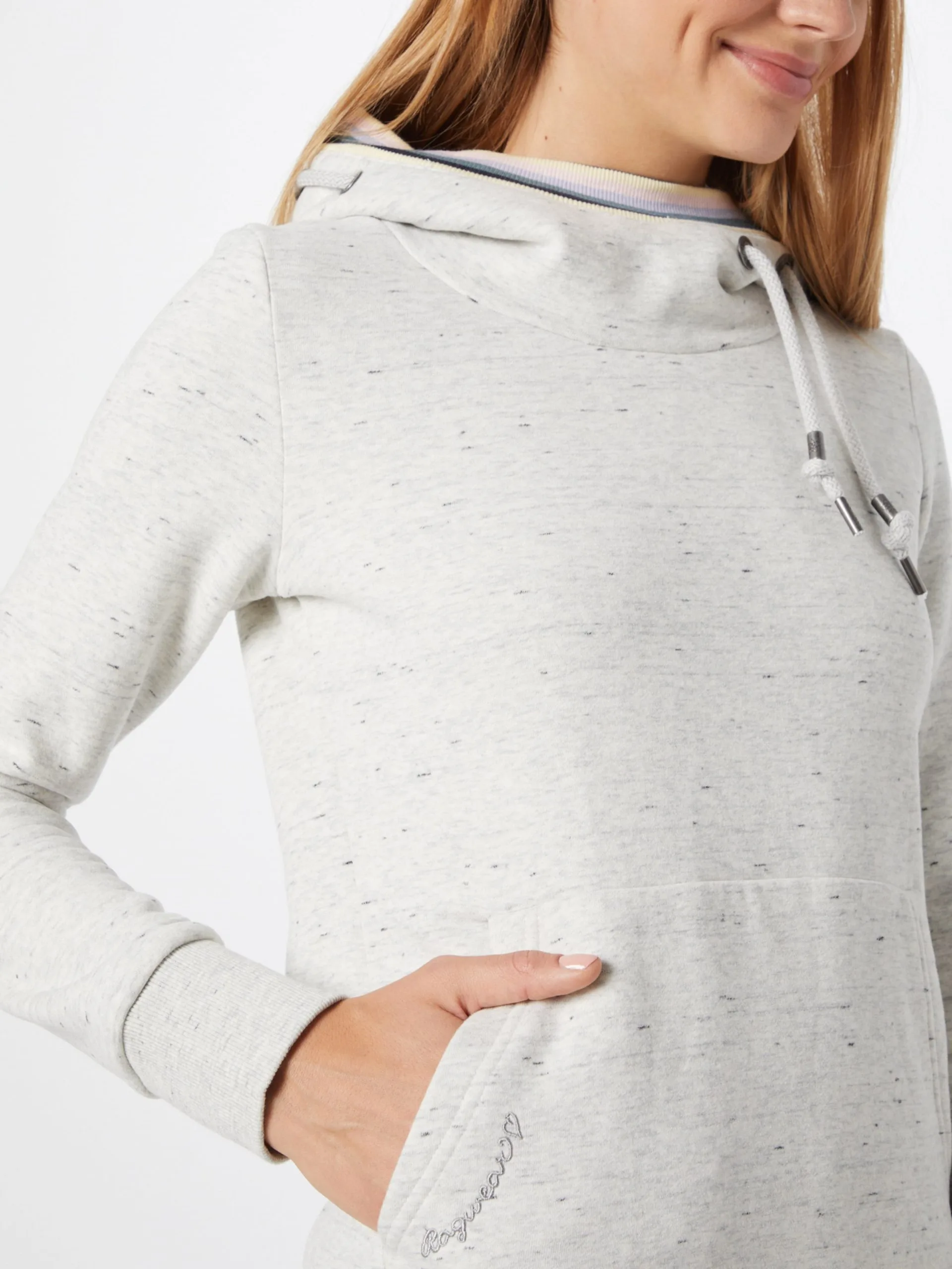 Ragwear Hoodies Sweatshirt Dames Wit Gemêleerd 2 Ragwear Hoodies Sweatshirt Dames Wit Gemêleerd - Image 2