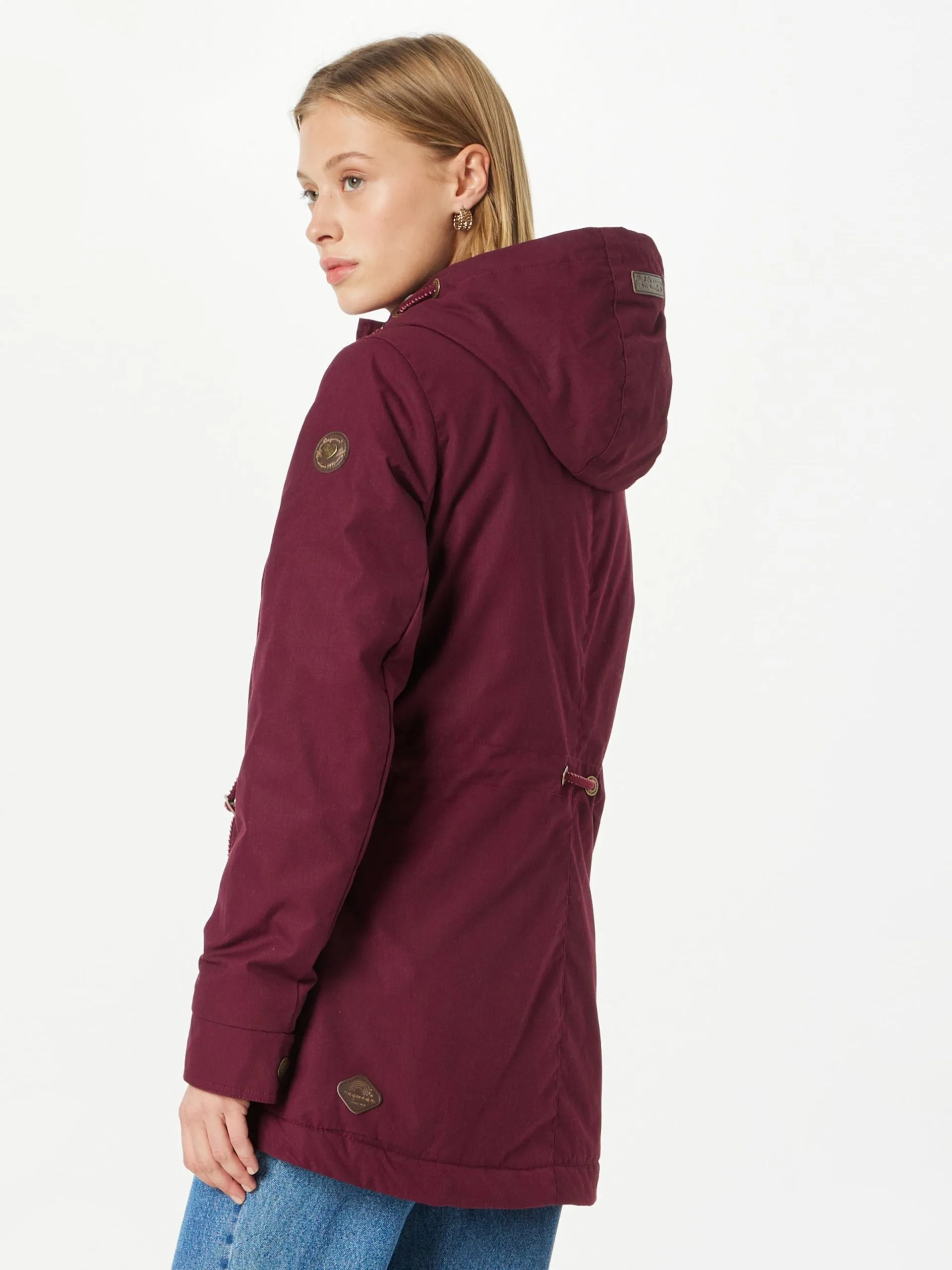 Ragwear Tussenjassen Tussenjas Monadis Dames Bordeaux 3 Ragwear Tussenjassen Tussenjas Monadis Dames Bordeaux - Image 3