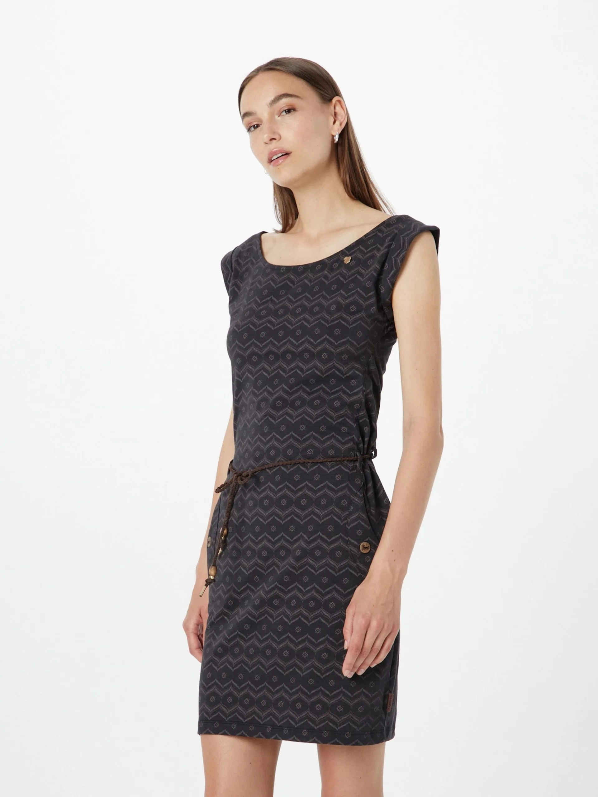 Ragwear Jerseyjurken Jurk TAGG Dames Zwart 3 Ragwear Jerseyjurken Jurk TAGG Dames Zwart - Image 3