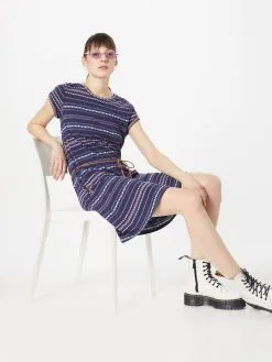 Ragwear Jerseyjurken Jurk VERBY Dames Marine / Indigo -Ragwear Verkoop 6f740a166efd790e31232f95d08bed79