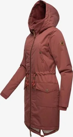 Ragwear Parkas Winterparka Crescend Dames Roestbruin -Ragwear Verkoop 70692e7b737178ce71ea1c613a086a8a