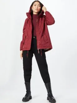 Ragwear Tussenjassen Tussenjas Dames Wijnrood -Ragwear Verkoop 72521a97360f645e26bbc56d8f04bca0