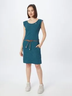 Ragwear Jerseyjurken Jurk Tagg Dames Petrol -Ragwear Verkoop 7600f7c2c14eb5deee13081d52918f53