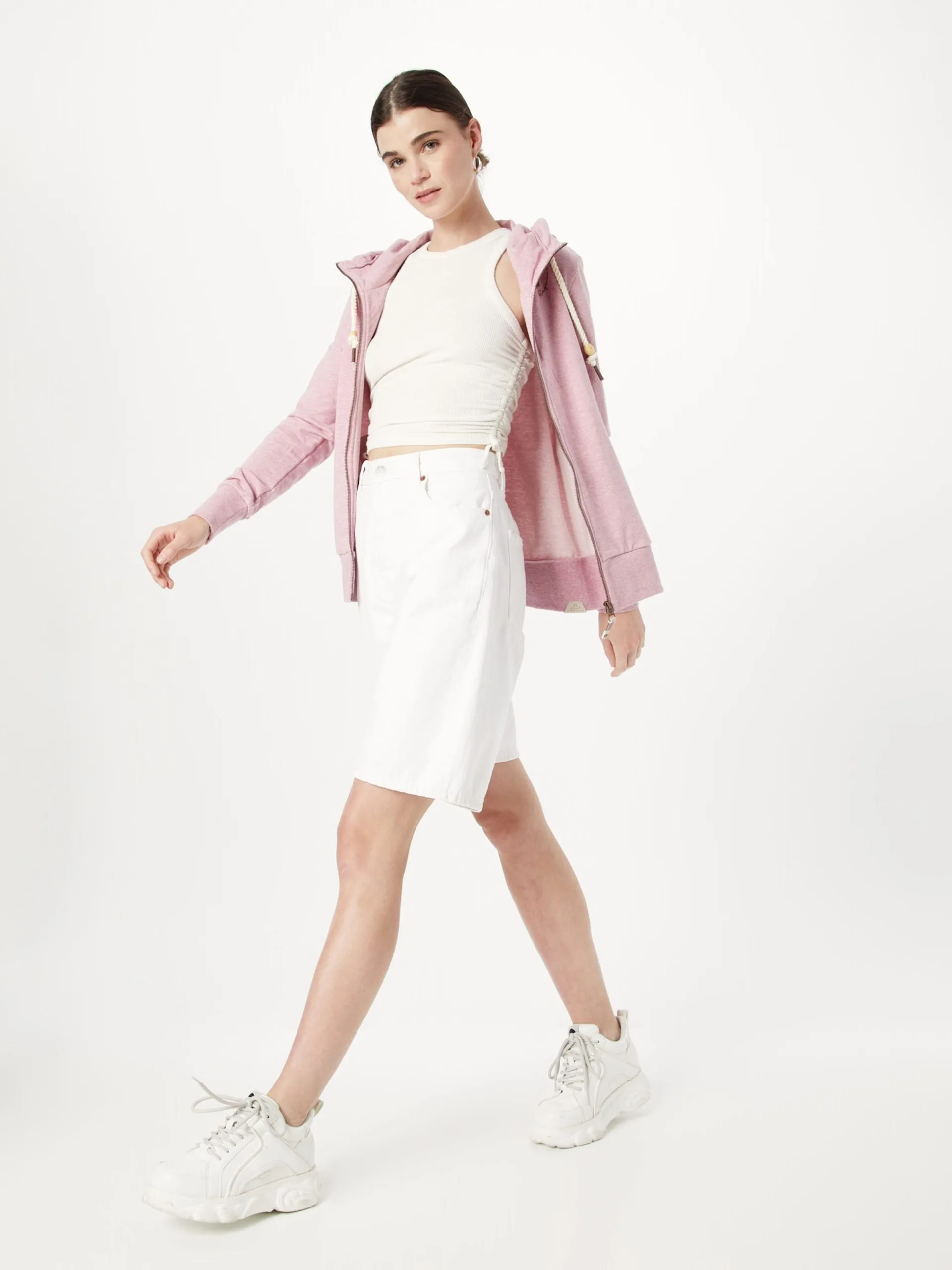 Ragwear Sweatvesten Sweatvest PAYA Dames Rosa 5 Ragwear Sweatvesten Sweatvest PAYA Dames Rosa - Image 5