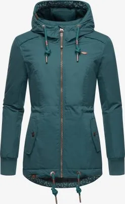 Ragwear Outdoor Jassen Functionele Jas Danka Dames Smaragd -Ragwear Verkoop 8452062c5c7583bf25f3b786787e509c
