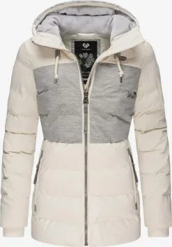 Ragwear Winterjassen Winterjas Quantic Dames Beige / Grijs Gemêleerd