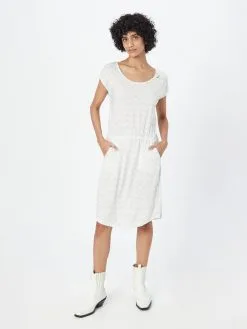 Ragwear Jerseyjurken Jurk LILITHE Dames Wit 7 Ragwear Jerseyjurken Jurk LILITHE Dames Wit -Ragwear Verkoop 87878ae52104dc971a8ac99b11214da9