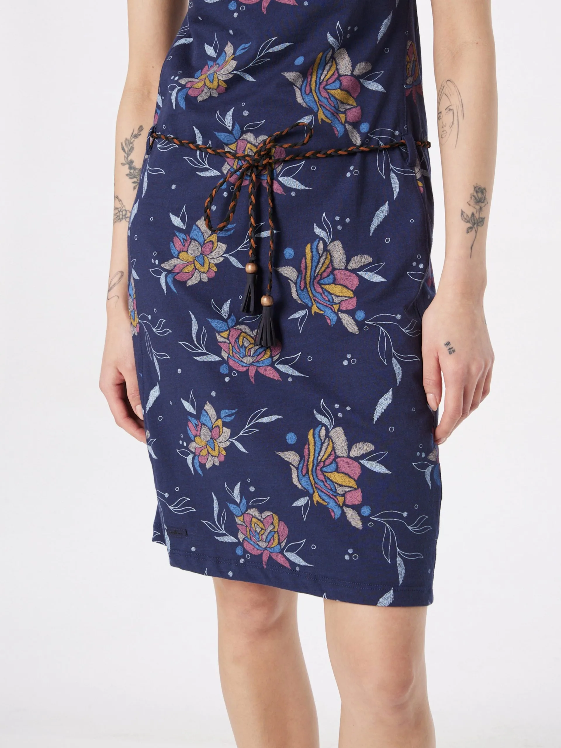 Ragwear Jerseyjurken Jurk Dames Blauw / Navy 2 Ragwear Jerseyjurken Jurk Dames Blauw / Navy - Image 2